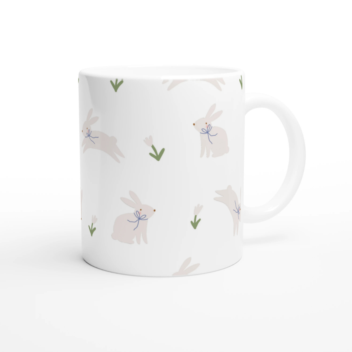 Tasse Oster Hintergrund Hase/Blume
