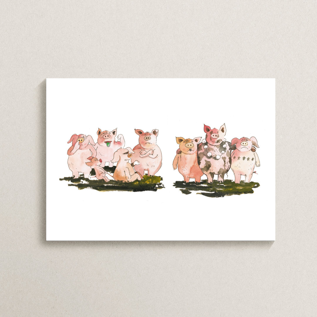 Poster TABALUGA Originalmotiv – freche Schweinebande