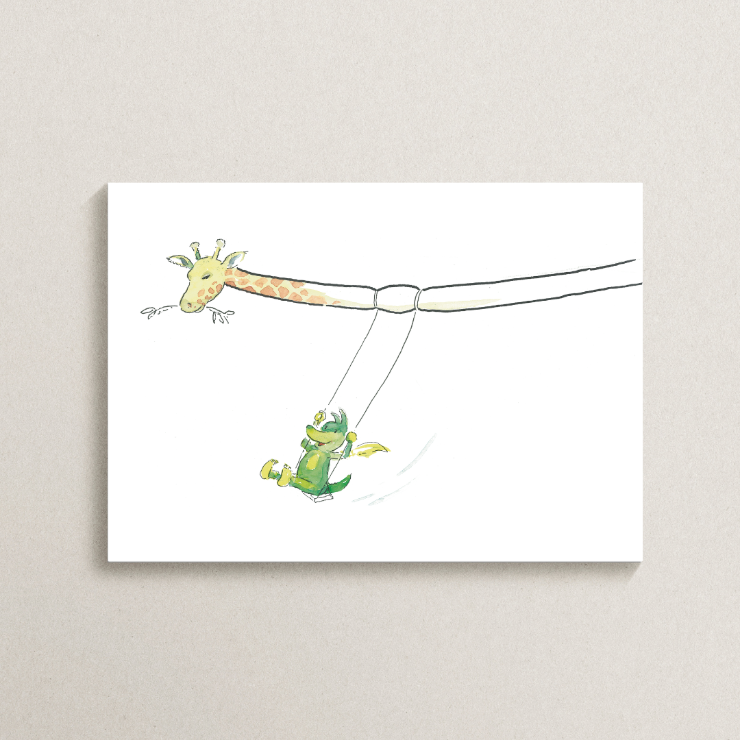 Poster TABALUGA Originalmotiv – Giraffenschaukel