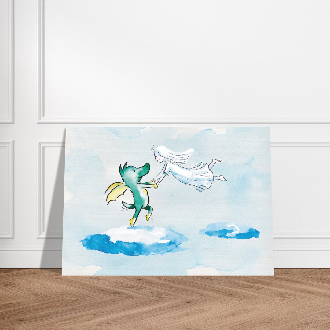 Poster TABALUGA Originalmotiv – Verbunden mit Lilli über den Wolken
