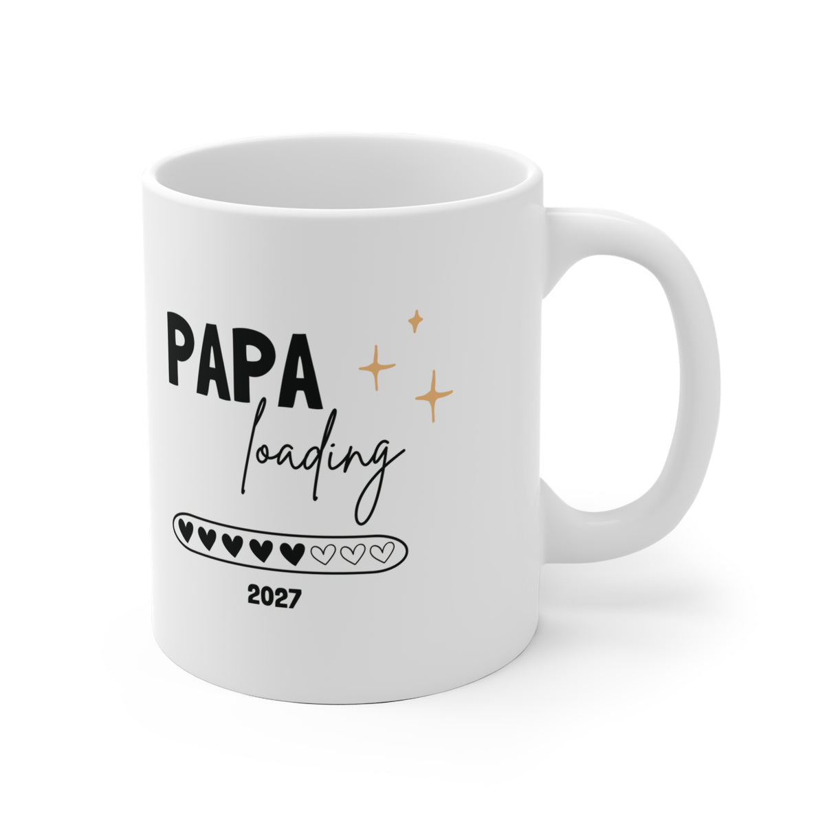 Tasse Papa loading 2027 - einfarbig