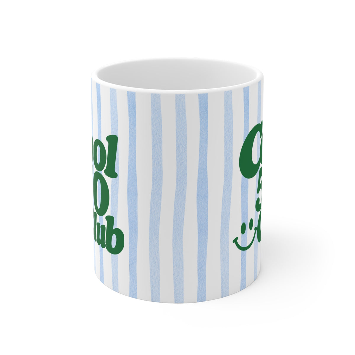 Tasse Cool 50 Club ohne Jahreszahl - blau/grün