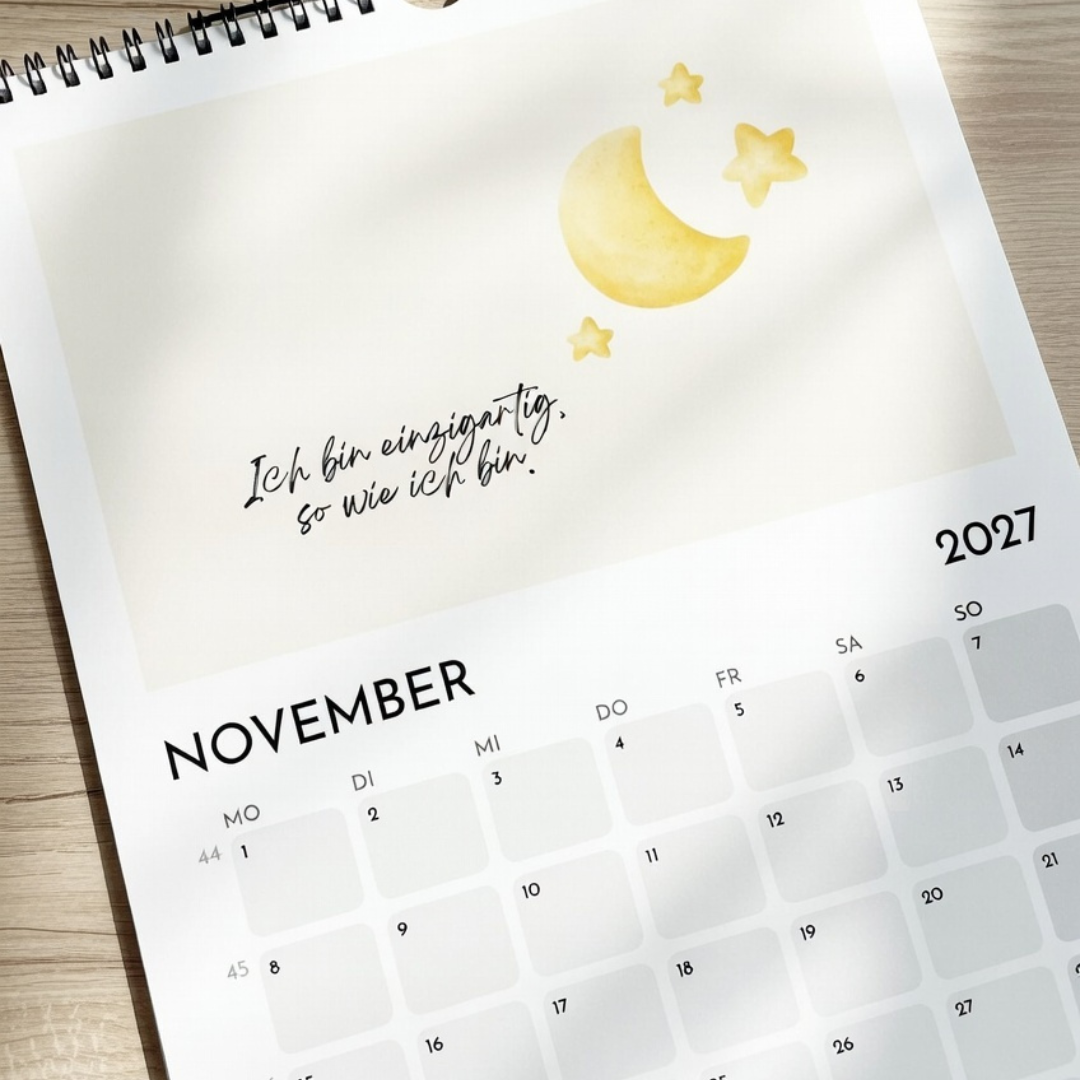 Wandkalender für Kinder – Motivationssprüche