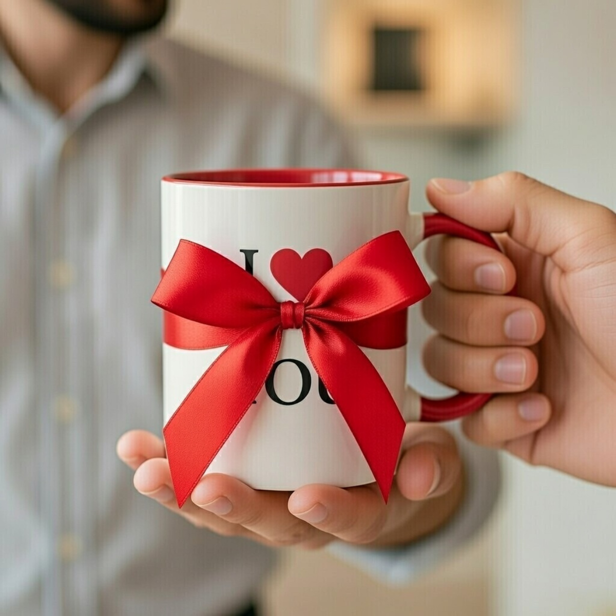 Tasse I love You Klassiker – Zweifarbig