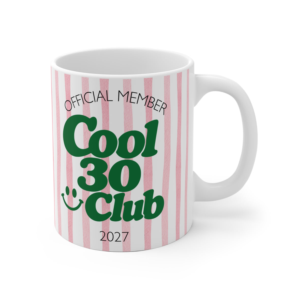 Tasse Cool 30 Club 2027 - rosa/grün