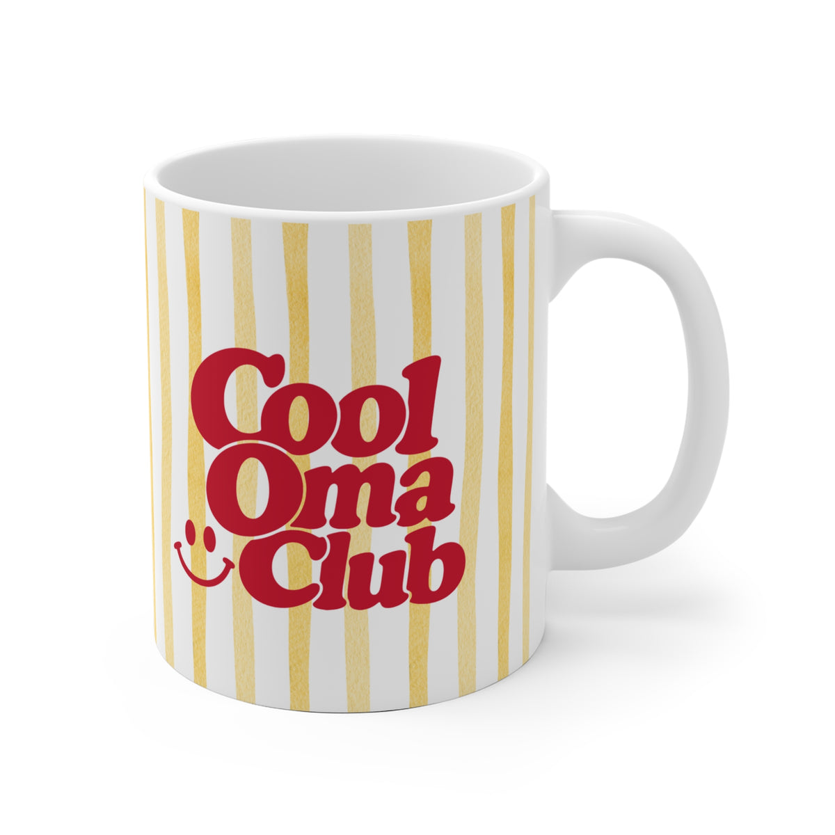 Tasse Cool Oma Club ohne Jahreszahl - gelb/rot