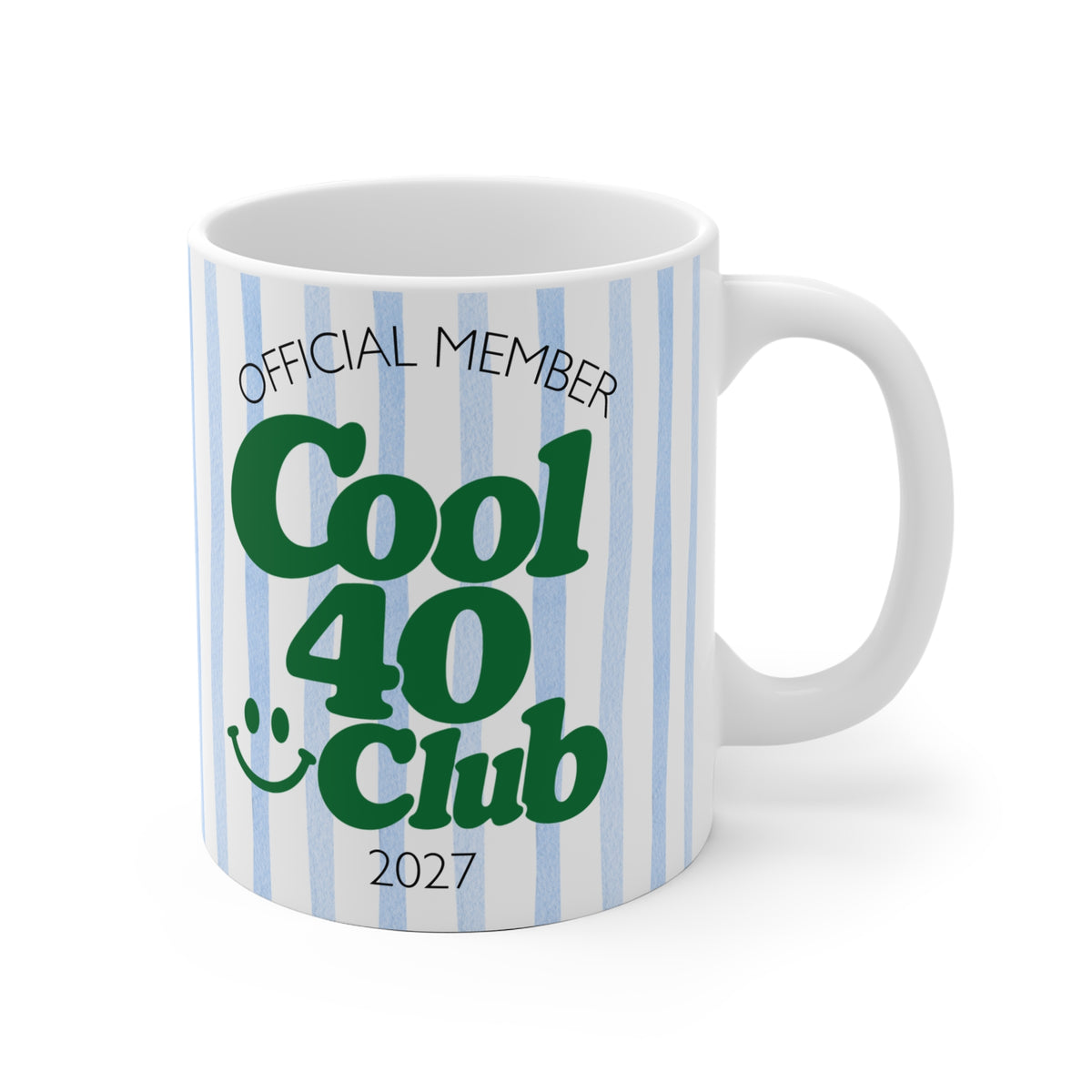 Tasse Cool 40 Club 2027 - blau/grün