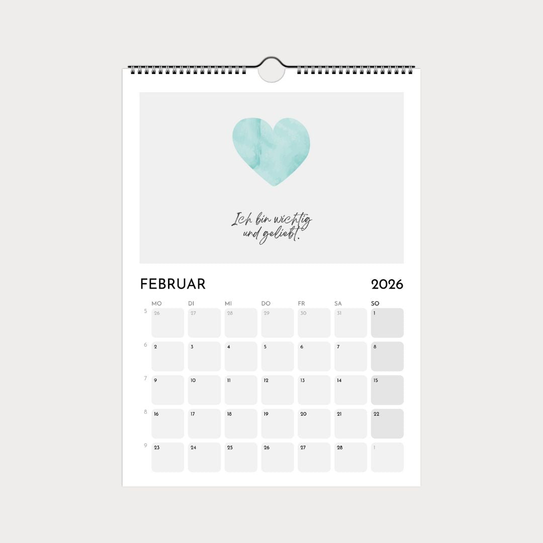 Kinderkalender 2026 | Wandkalender A4 mit kindgerechten Motiven & Sprüchen