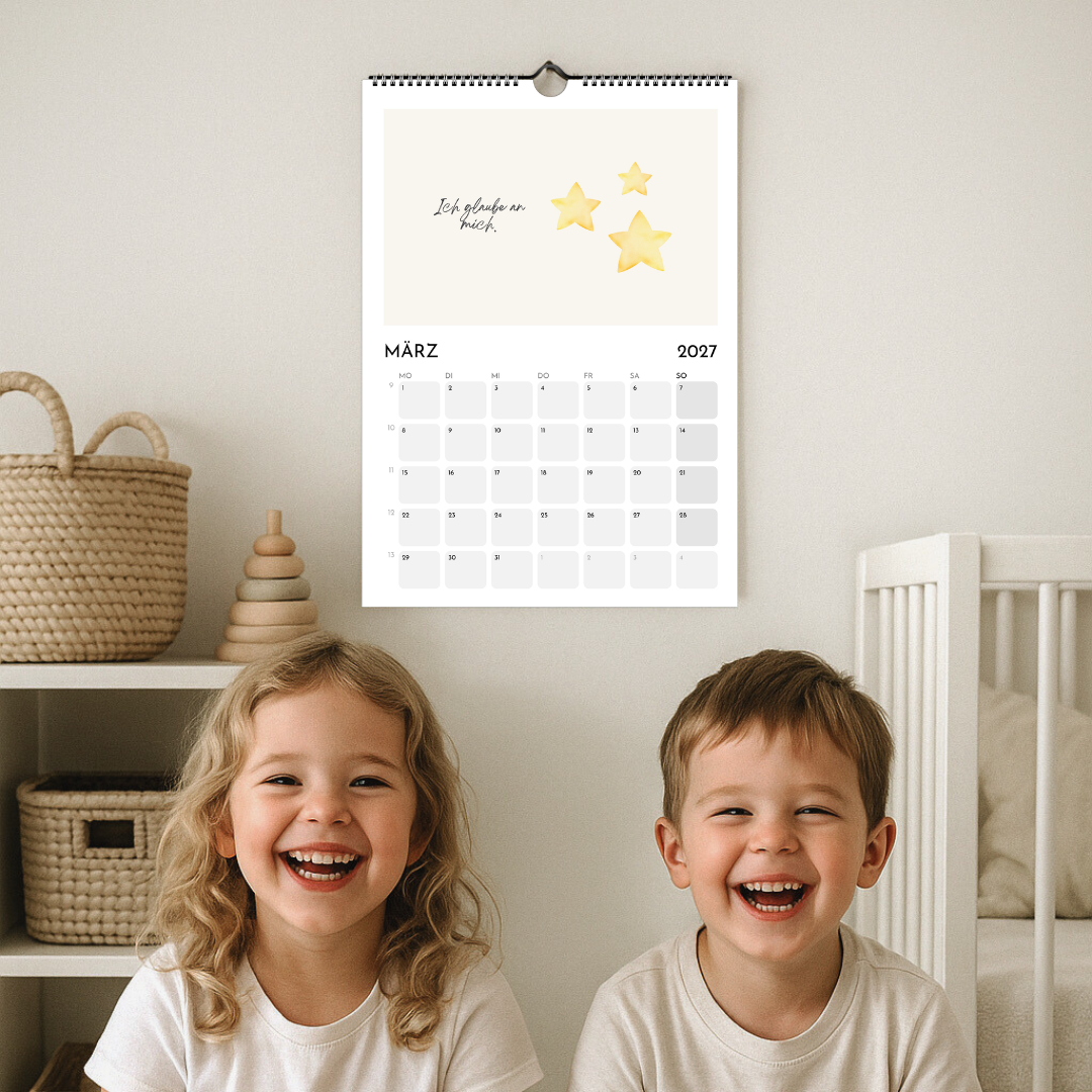 Wandkalender für Kinder – Motivationssprüche