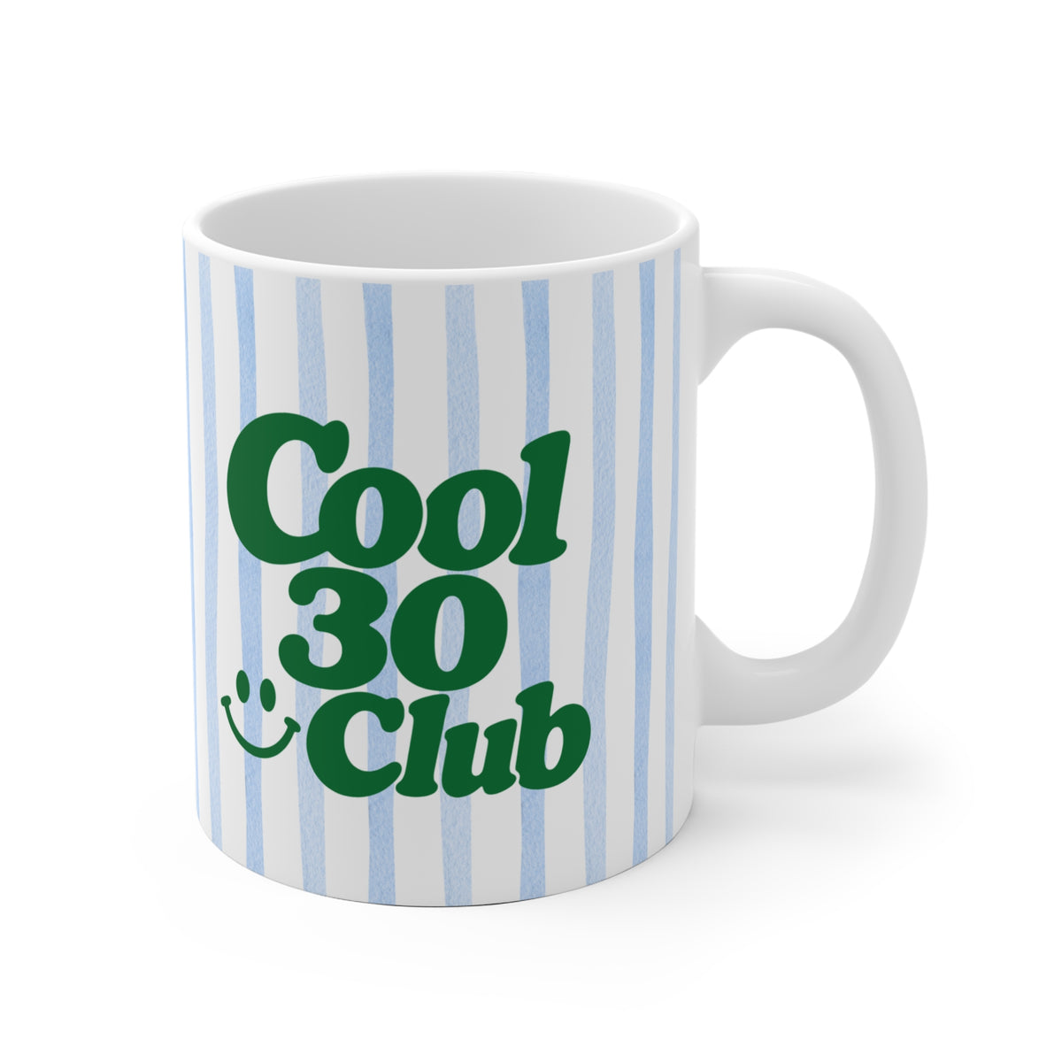 Tasse Cool 30 Club ohne Jahreszahl - blau/grün