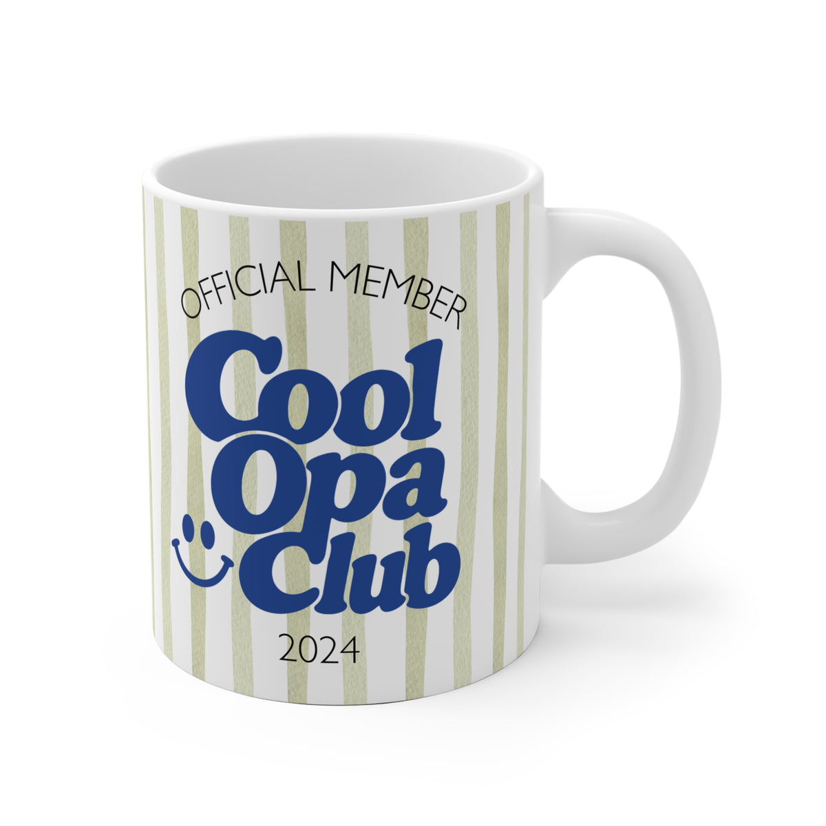 Tasse Cool Opa Club 2024 - blau/grün