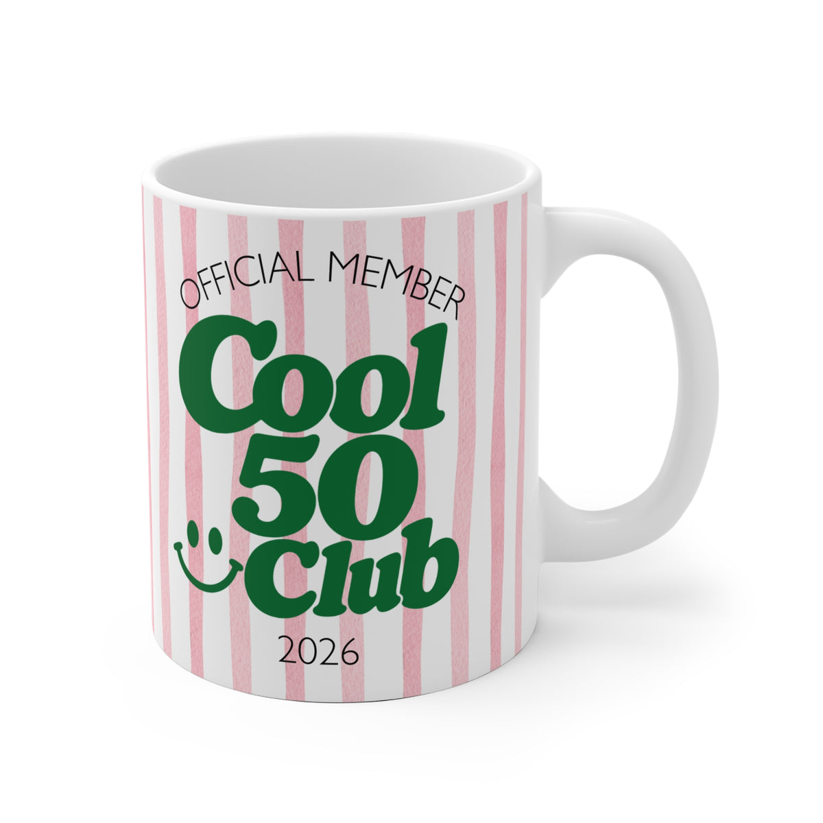 Tasse Cool 50 Club 2026 - rosa/grün