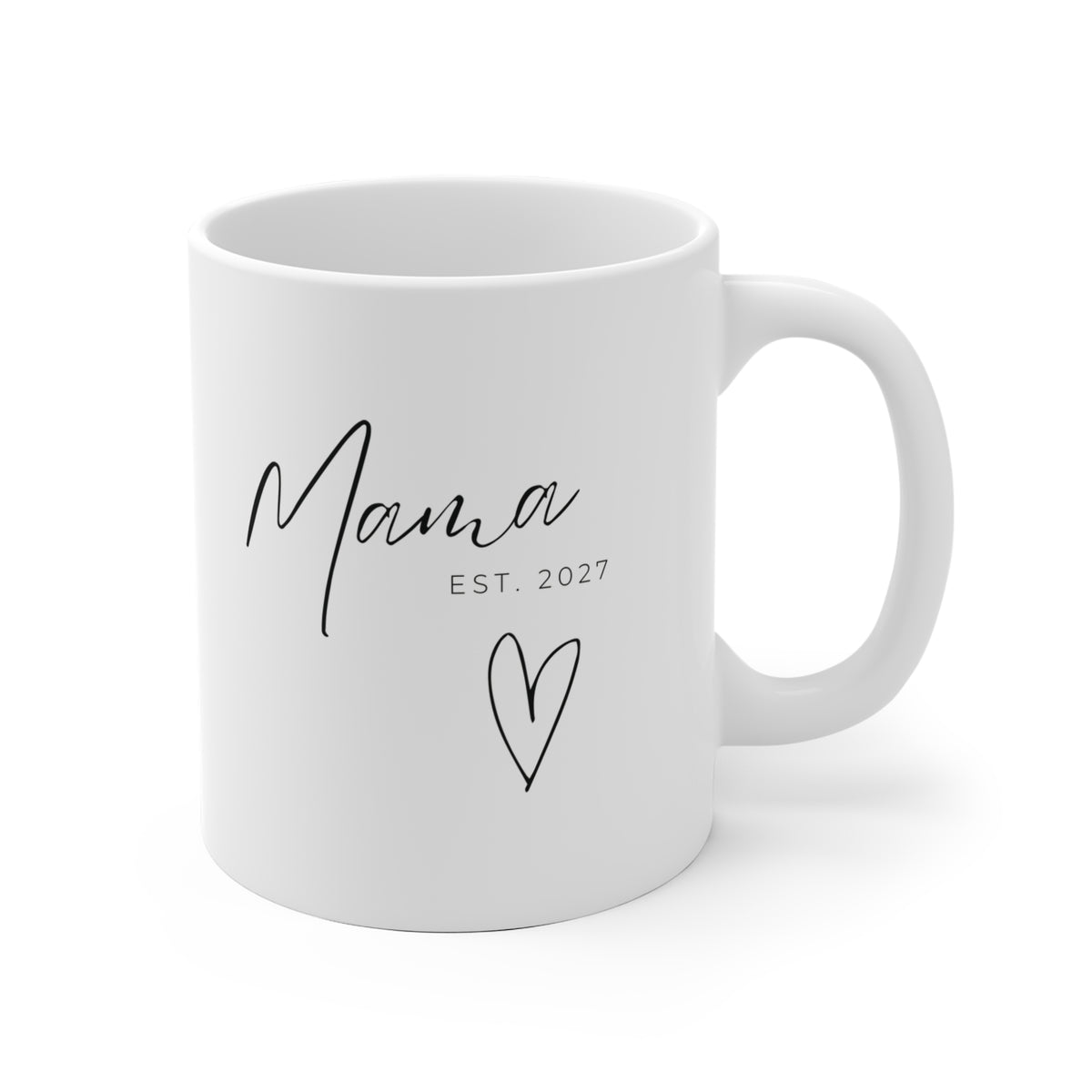 Tasse Mama Est. 2026-2028 - einfarbig