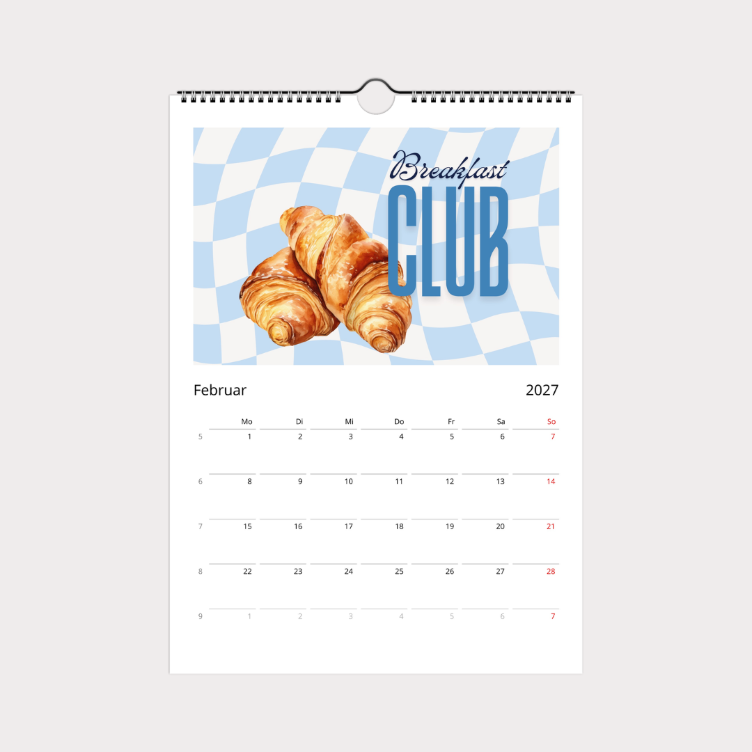 Design Küchenkalender 2027 | Wandkalender A4