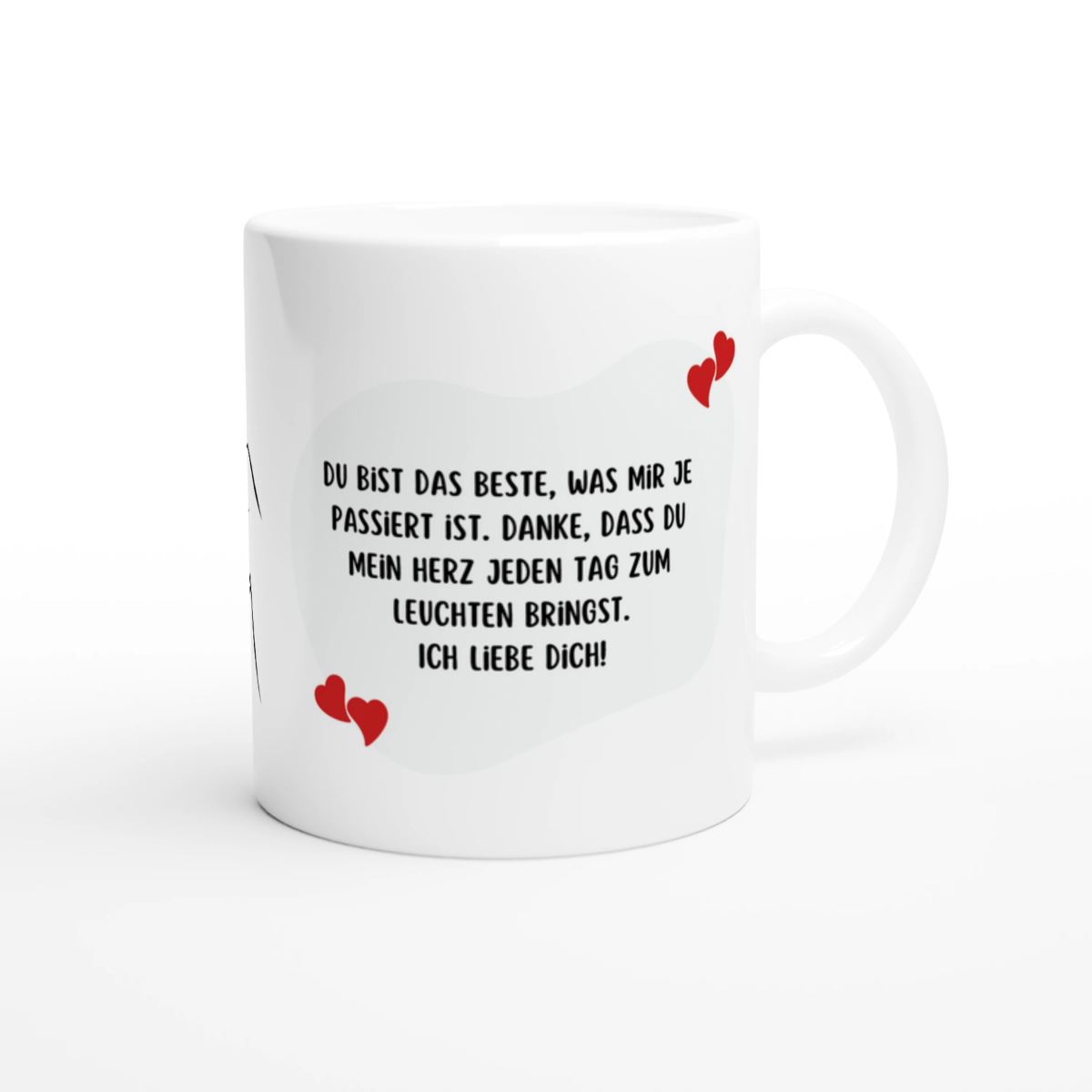 „Du bist das Beste“ | Herz aus Händen | Liebes Tasse