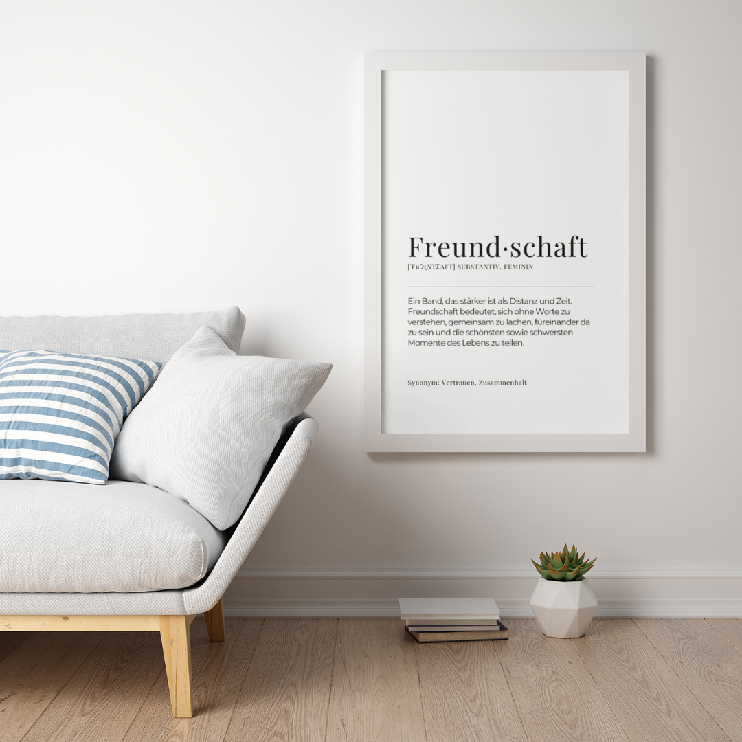 Poster Definition Freundschaft