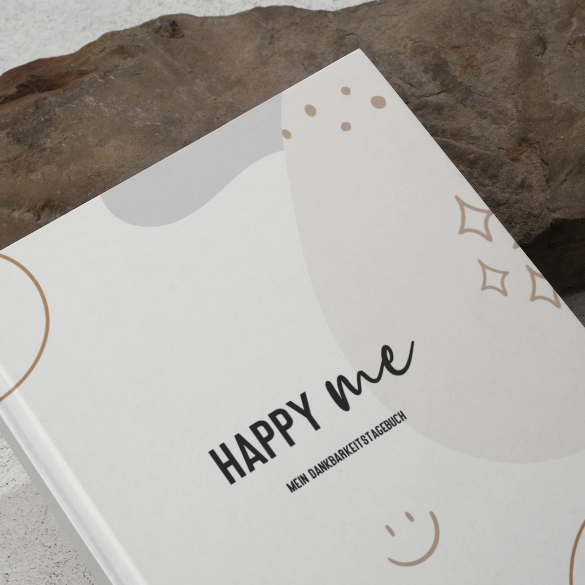 Dankbarkeitstagebuch Happy Me Hardcover Beige