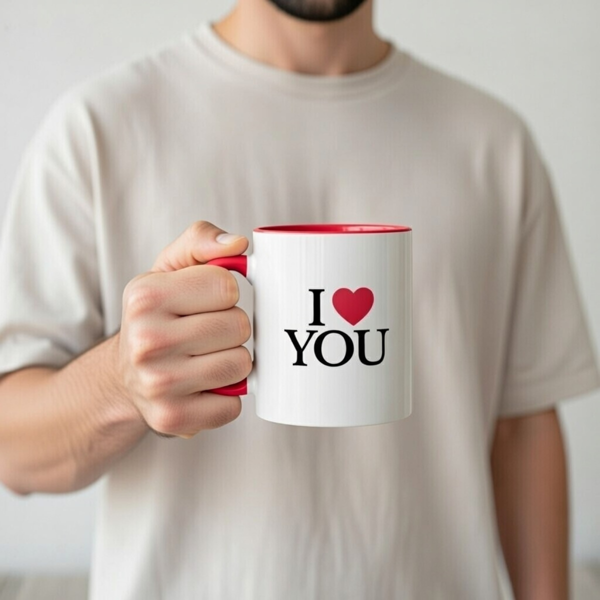 Tasse I love You Klassiker – Zweifarbig