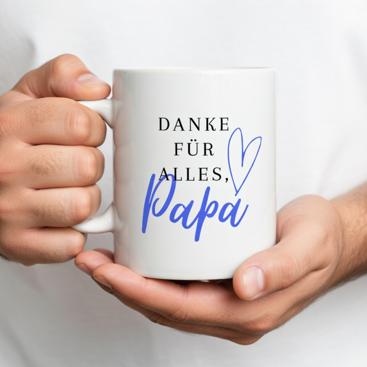 Tasse Danke für alles Papa Blau/Lila