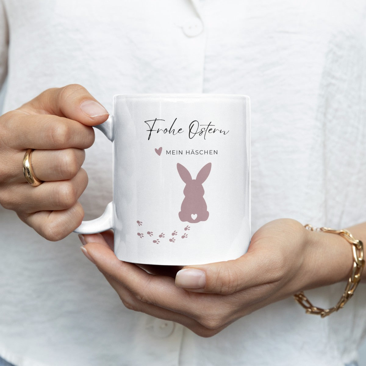 Tasse Frohe Ostern – Mein Häschen - einfarbig (330ml)