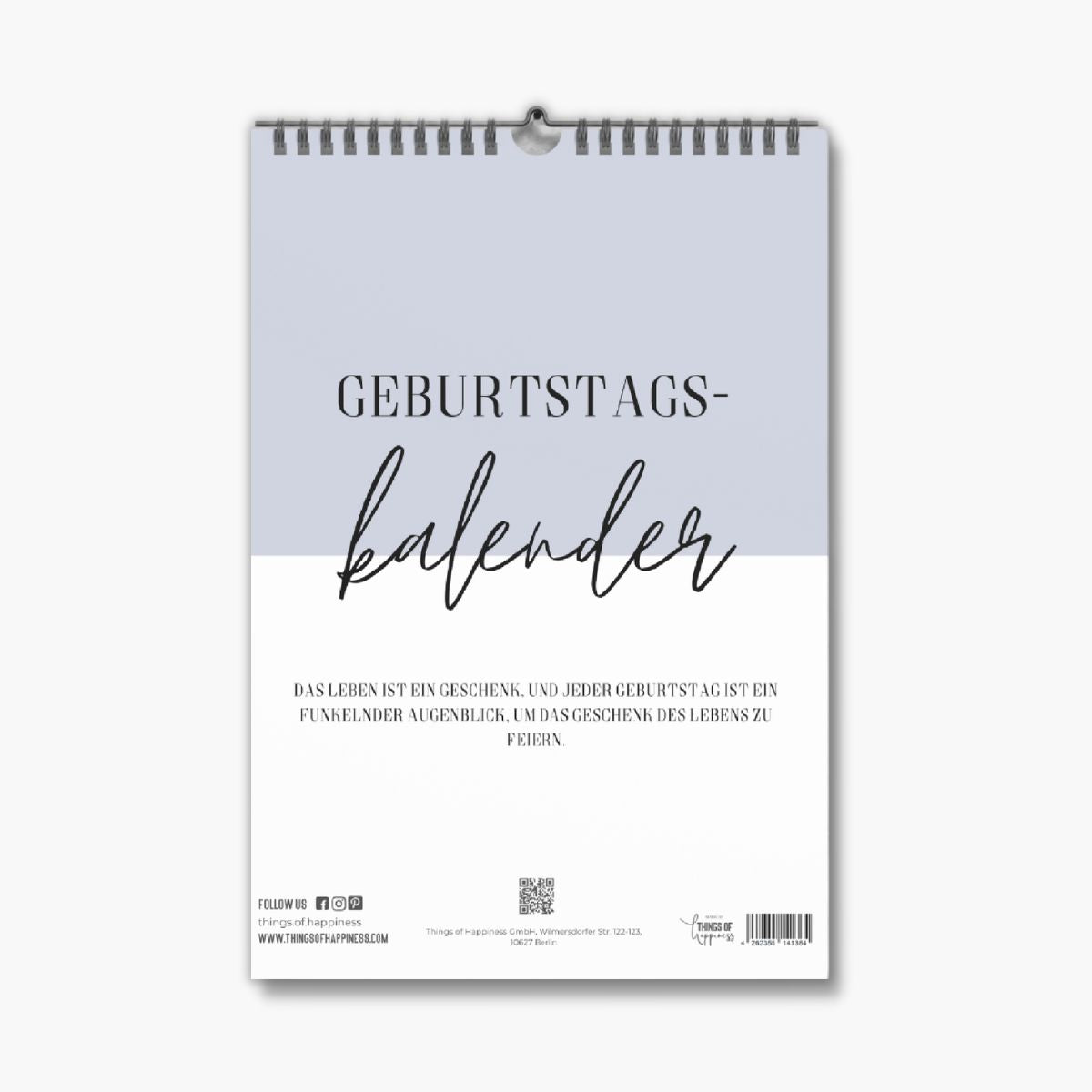 Geburtstagskalender Bunt Pastell