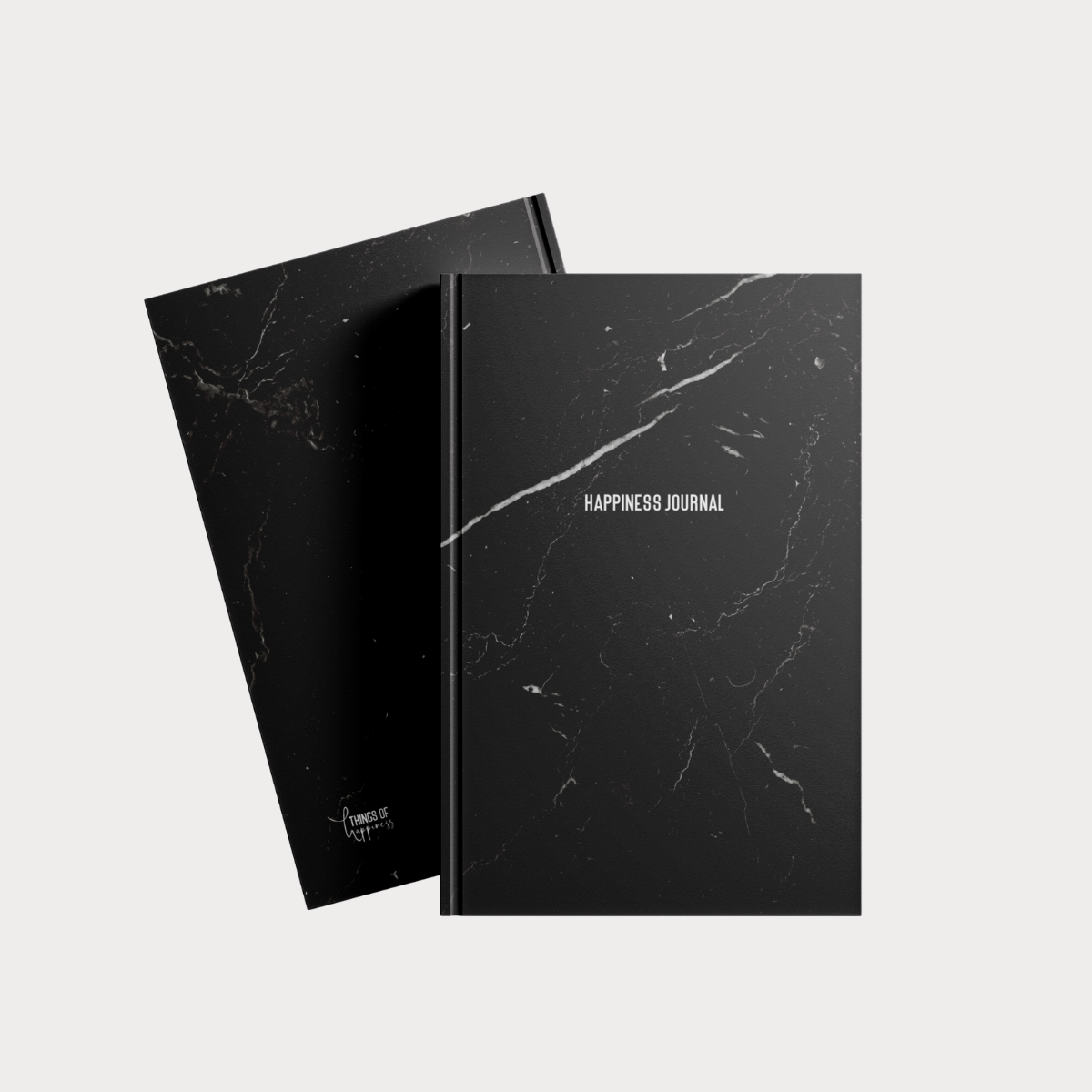 Dankbarkeitstagebuch Happiness Journal Hardcover Schwarz