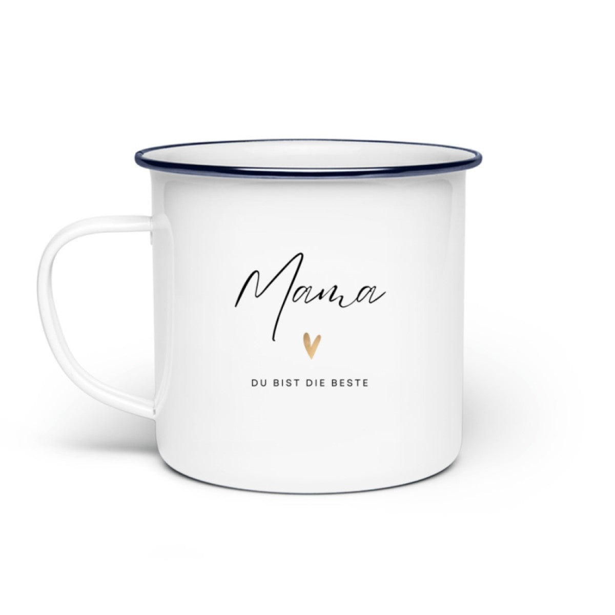 Mama du bist die Beste Emaille Tasse (300ml)