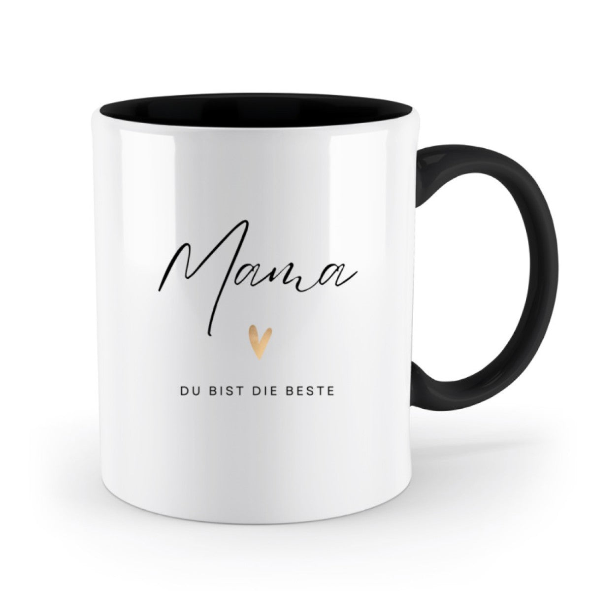 Mama du bist die Beste Tasse - zweifarbig (330ml)