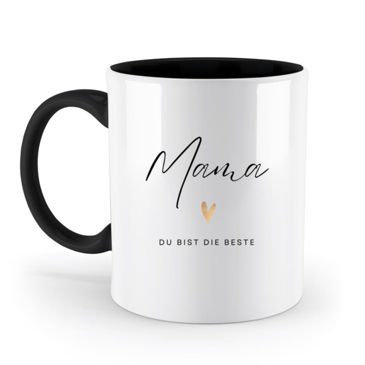 Mama du bist die Beste Tasse - zweifarbig (330ml)
