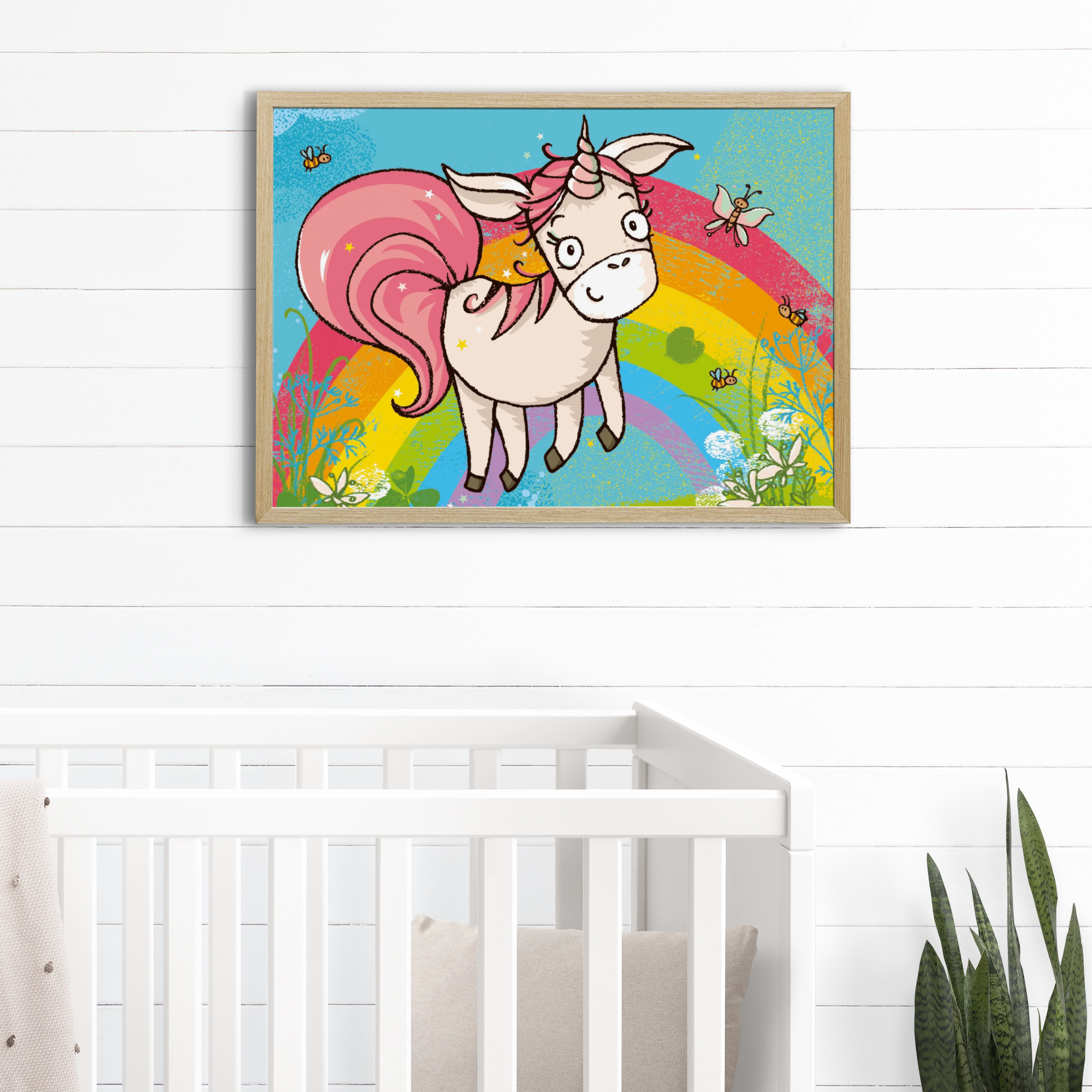 Poster Das Einhorn und der Regenbogen