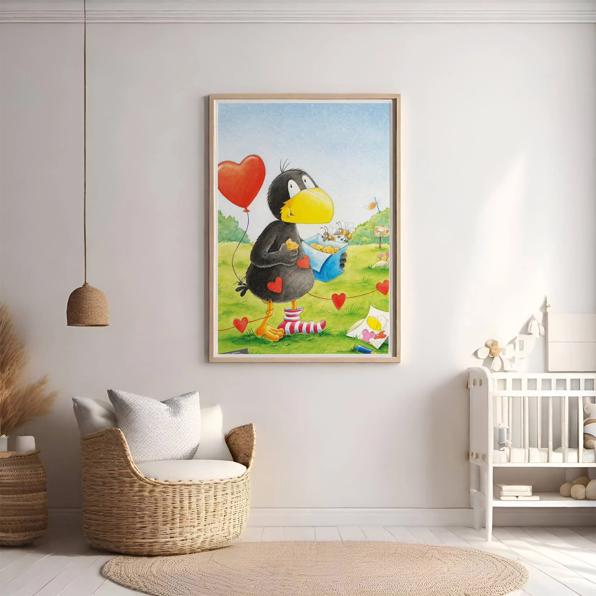 Poster Der kleine Rabe Socke – Herzen