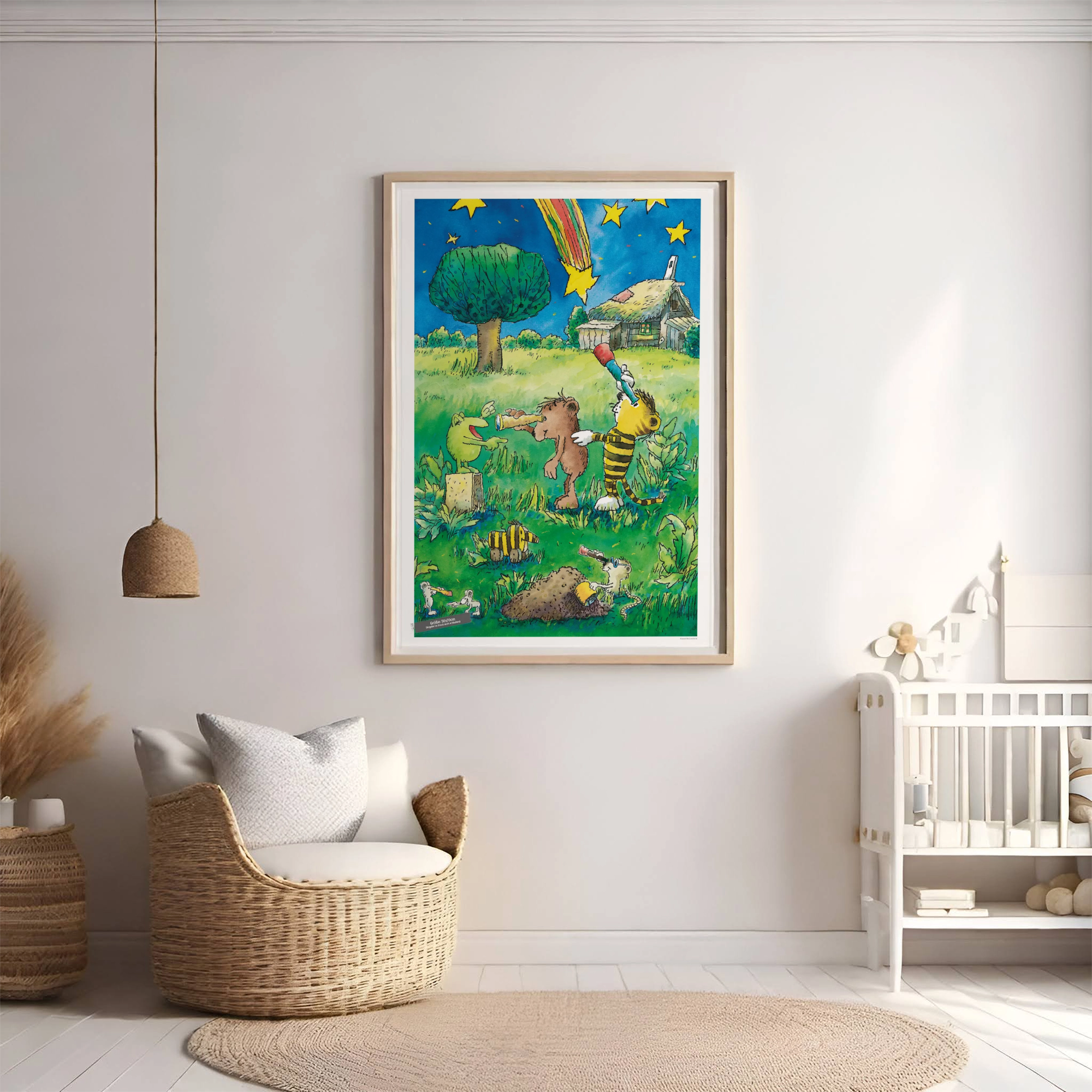 Poster Janosch Originalmotiv – Die Astronomen