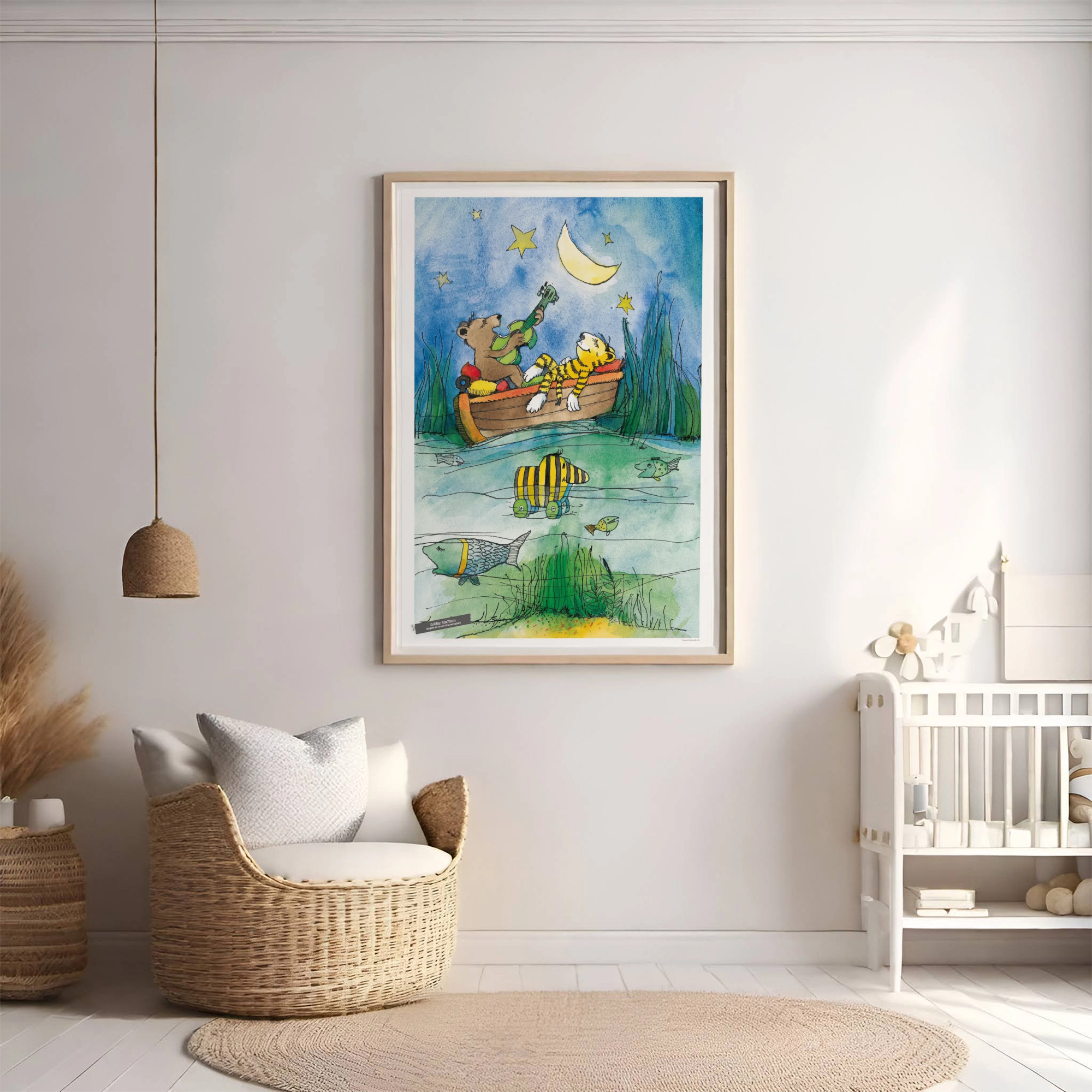 Poster Janosch Originalmotiv – Mondscheinmusik