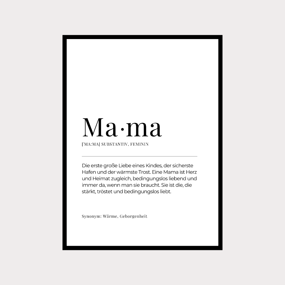 Poster Definition Mama