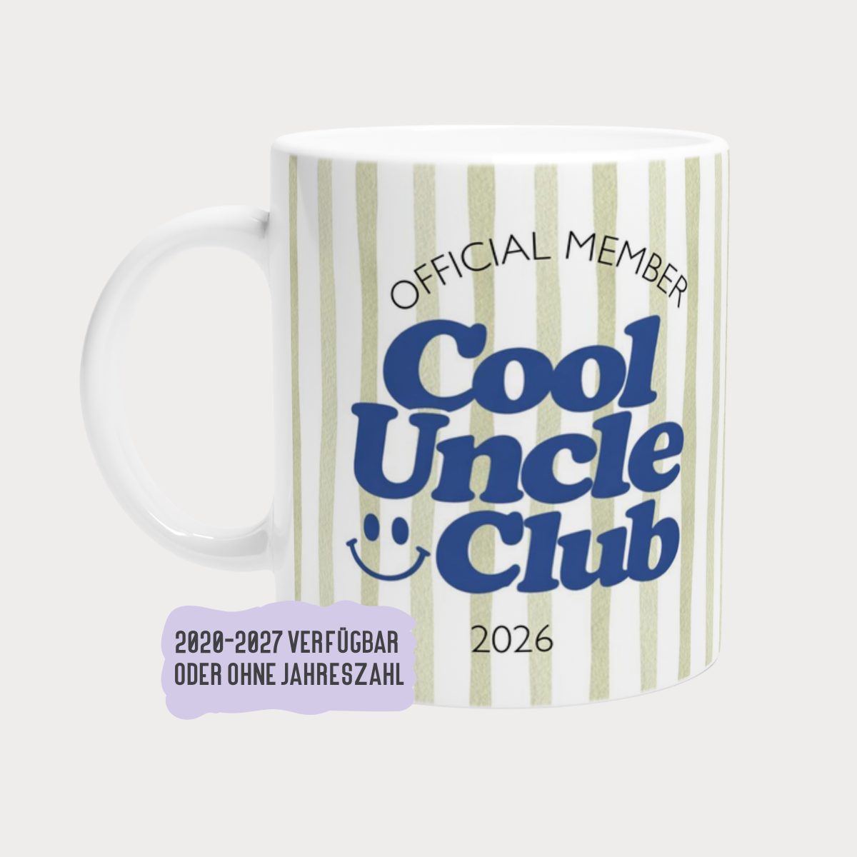 Tasse Cool Uncle Club Grün (2020 bis 2027 oder ohne Jahreszahl)