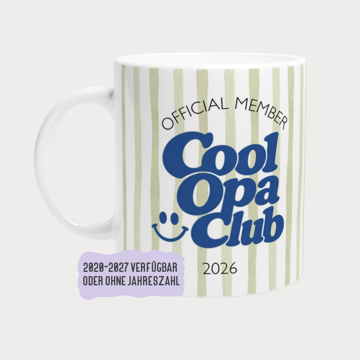 Tasse Cool Opa Club Blau Grün (2020 bis 2027 oder ohne Jahreszahl)