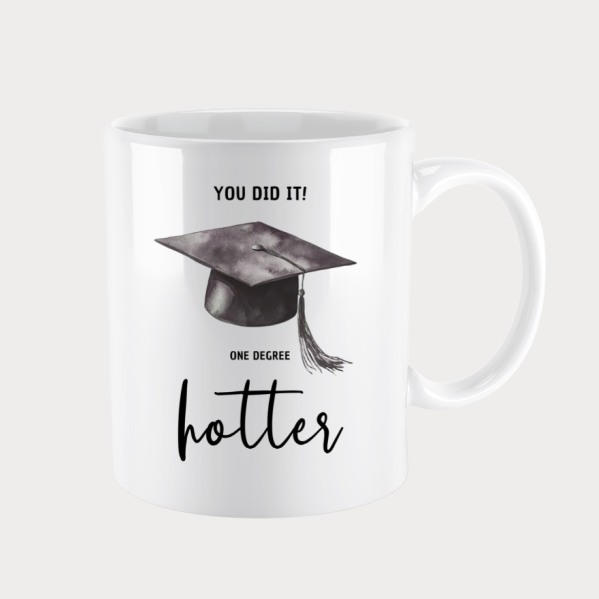 Tasse Abschluss One degree hotter - einfarbig (330ml)