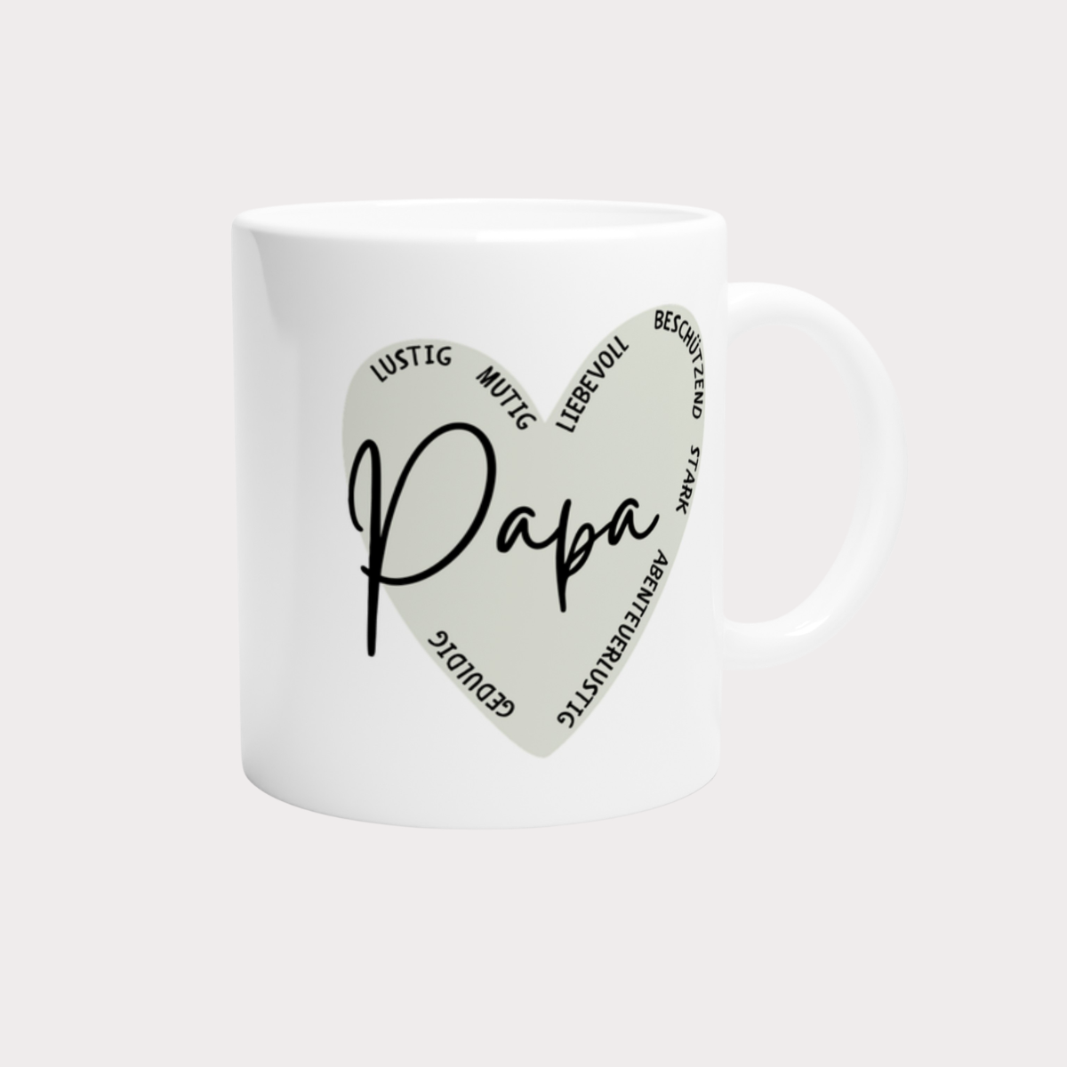 Tasse Papa Herz Eigenschaften