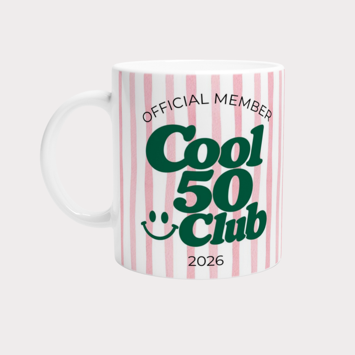 Cool 50 Club Tasse Rosa Grün