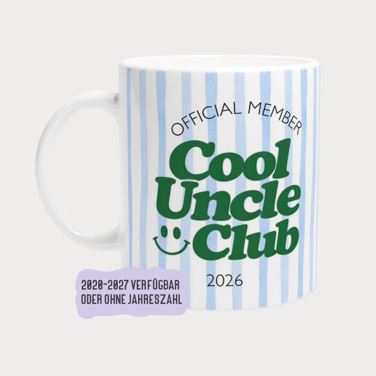 Tasse Cool Uncle Club Blau (2020 bis 2027 oder ohne Jahreszahl)