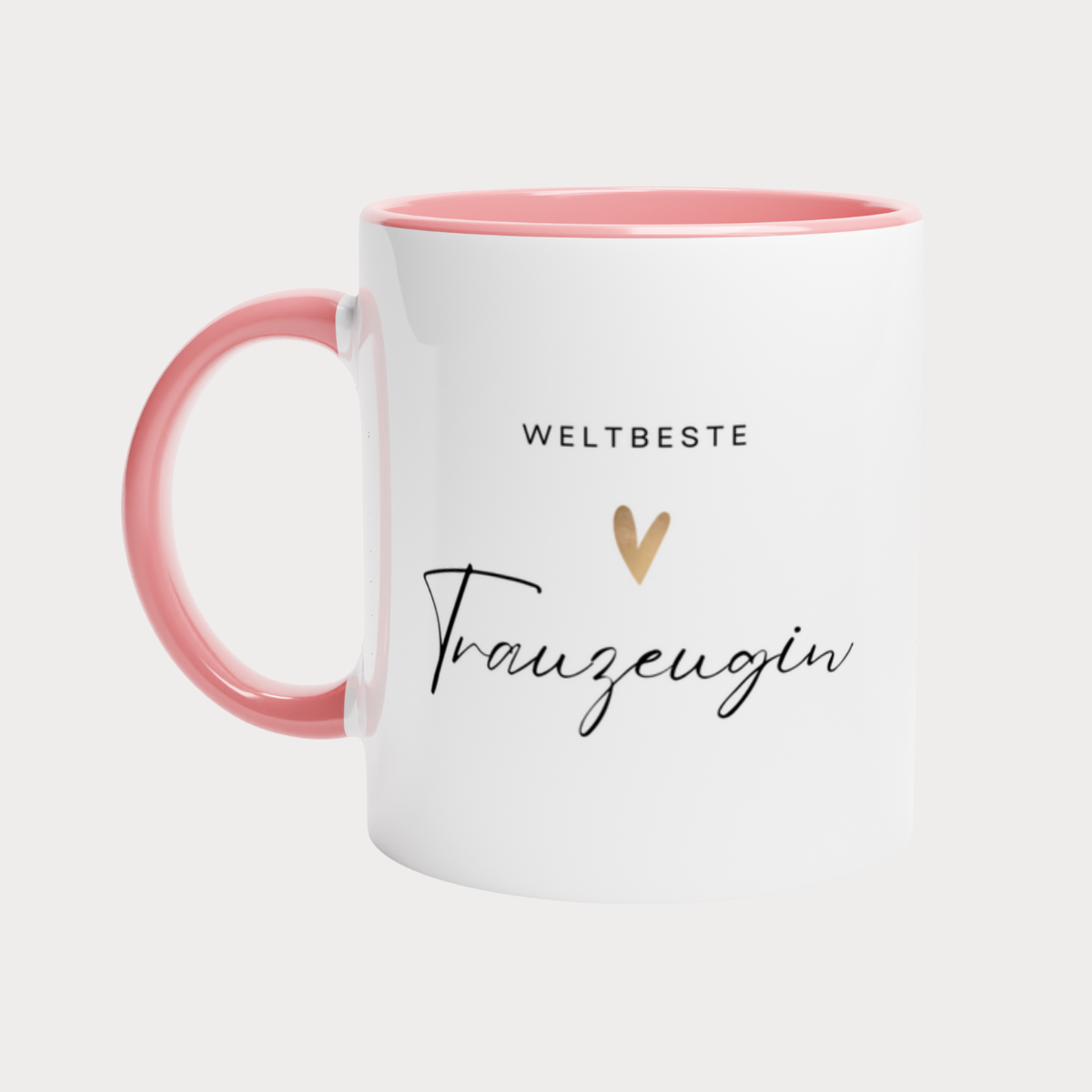 Weltbeste Trauzeugin Tasse - zweifarbig (330ml)
