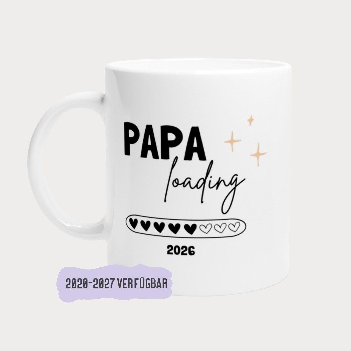 Tasse Papa loading 2026 - einfarbig (2020-2027)