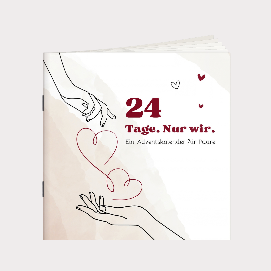 Adventskalender Heft für Paare „24 Tage. Nur wir.“
