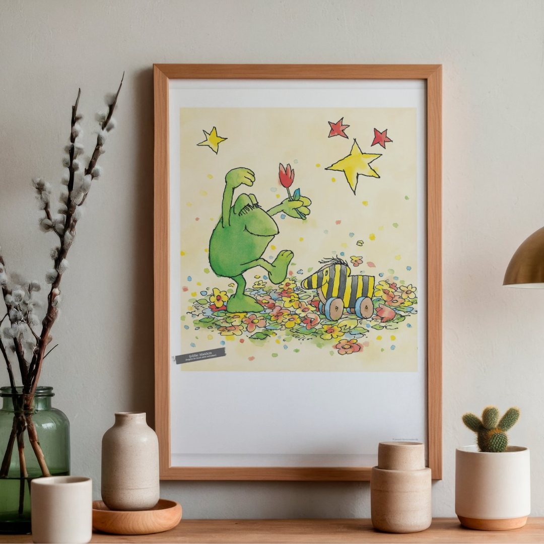 Poster Janosch Originalmotiv – Was zu feiern