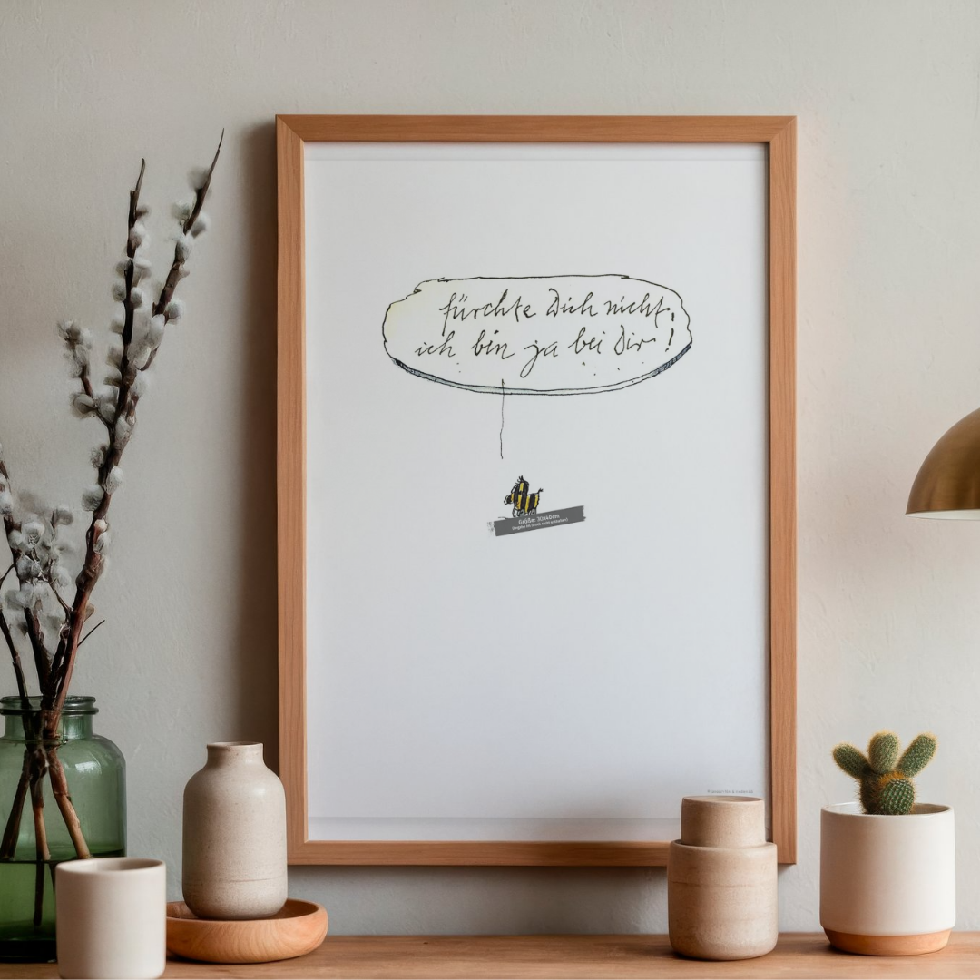 Poster Janosch Originalmotiv – Ich bin ja bei dir!