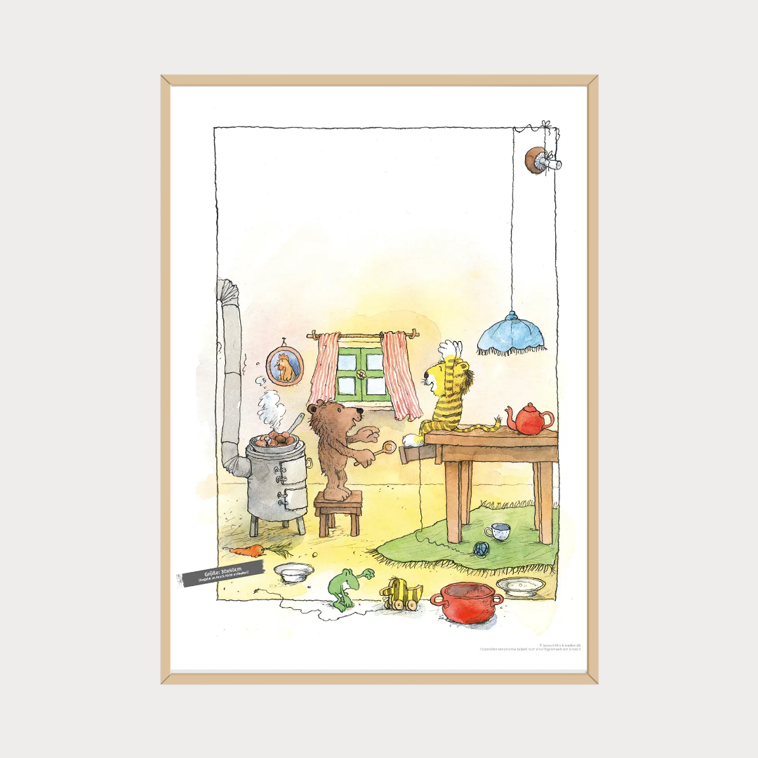 Poster Janosch Kochen und diskutieren