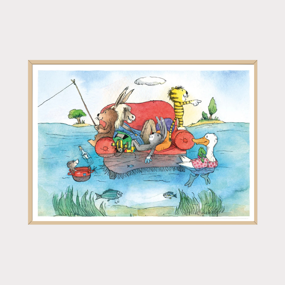 Poster Janosch Auf dem Fluss