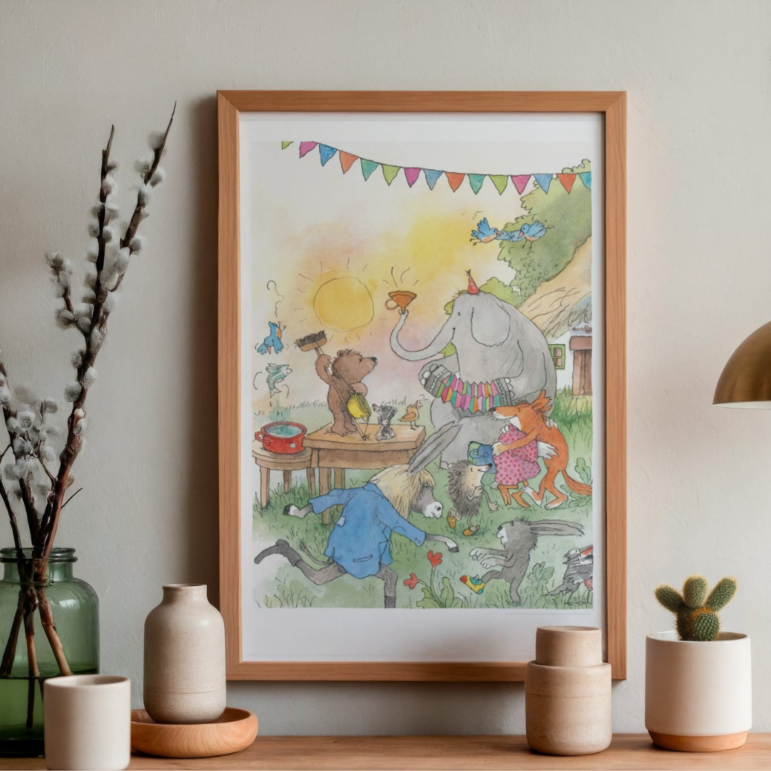 Poster Janosch Das Gartenfest