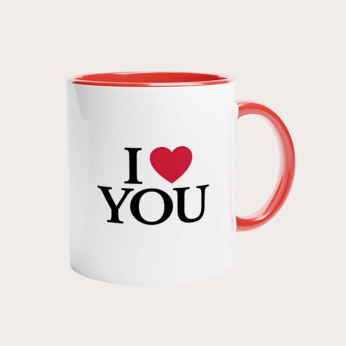 Tasse I love You Klassiker – Zweifarbig