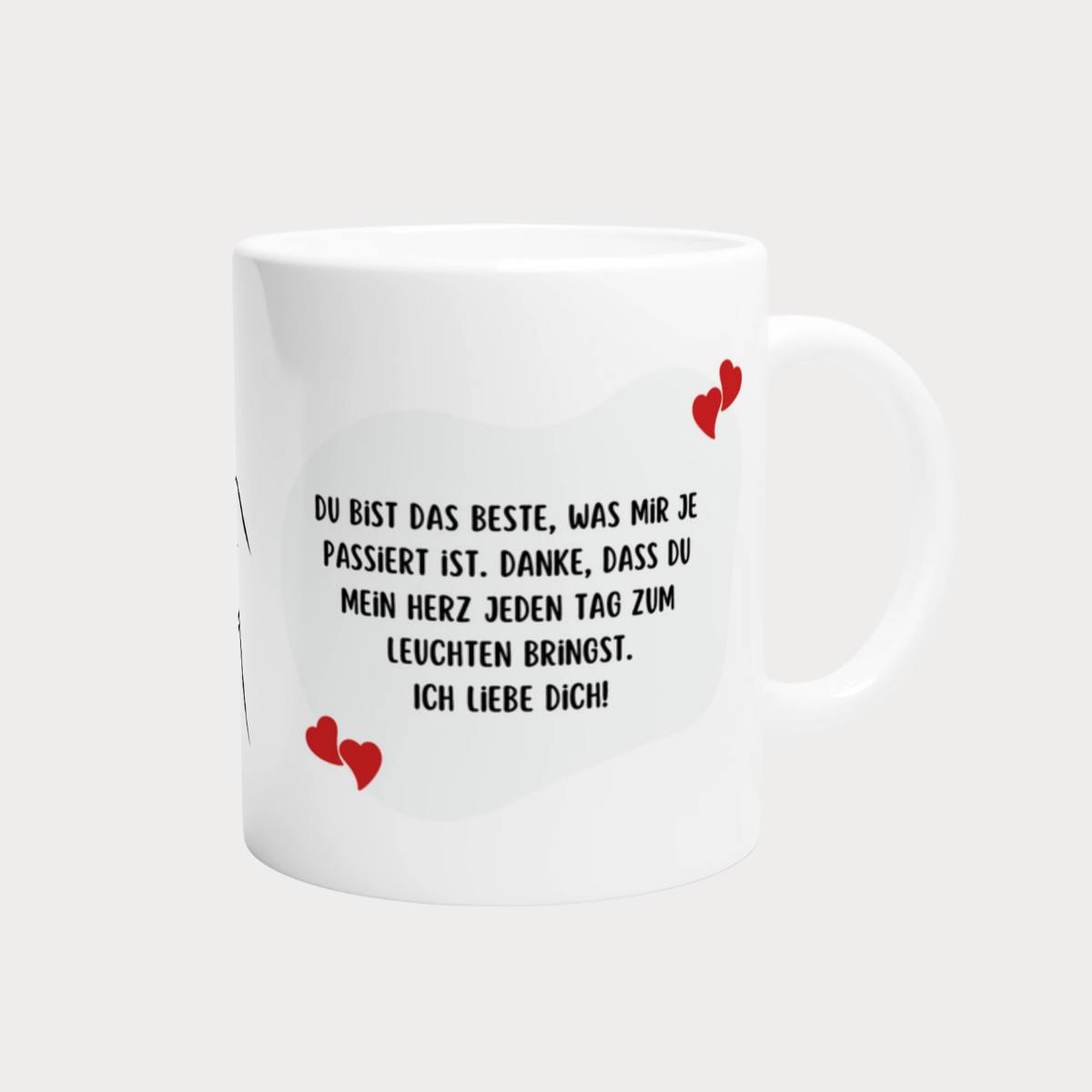 „Du bist das Beste“ | Herz aus Händen | Liebes Tasse